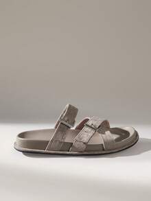Solecia Ladies Commuter Fashion Versatile Daily Travel Casual Sandals Summer - Grey - View 3
