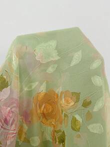 Enchnt Women's Summer Green Floral Casual Cottage Core Dress,Ruffle Elegant Wedding Guest Party Dress,Prom Chic Birthday Ceremony Outfits - Mint Green - View 7