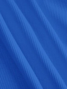 Slaydiva Women's Chic Royal Blue Summer Tank Top,Everyday Basic Ribbed Crew Neck Racerback Off-Shoulder Casual Slim Fit Solid Vest For Party,Beach & Yoga - Royal Blue - View 6