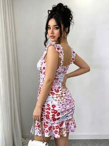 Elenzga Váy ngắn kiểu áo tunic dành cho nữ cỡ lớn theo phong cách Châu Âu và Mỹ, thích hợp cho mùa hè/xuân. - Nhiều màu - Xem 4
