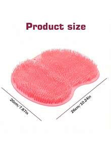 2Pcs 2-In-1 Silicone Shower Scrubber - Wall Mounted Body Exfoliator For Back & Full Body, Adult Bath Scrub Tool For Deep Cleansing & Exfoliating - Multicolor - View 3
