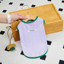 PETSIN Pet Spring New Dog Clothes Animal Supplies Pet Clothing Dog Tank Top Cat T-Shirt Teddy Outfits Small Animal Attire Casual Cool Tank Top Dog Clothes Cat Clothes Two-Season Spring & Summer New Tank Top - Multicolor - View 17
