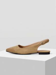 Mnmlis Women's Flat Shoes - Khaki - View 2