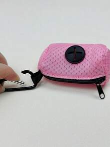 1pc Pet Waste Bag Holder, Dog Walking Pooper Scooper Bag Dispenser - Multicolor - View 4