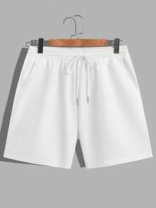 Sorvial 2pcs Standard Size Men's Blue Top And White Shorts Set - Multicolor - View 8