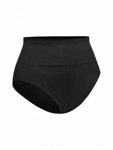 SHEIN Quần lót định hình eo cao liền mạch - màu đen - Xem 9