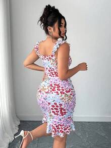Elenzga Váy ngắn kiểu áo tunic dành cho nữ cỡ lớn theo phong cách Châu Âu và Mỹ, thích hợp cho mùa hè/xuân. - Nhiều màu - Xem 2