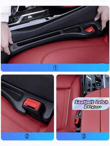 2-In-1 Car Seat Gap Filler And Storage Box, Multifunctional Organizer For Console Crevice, Anti-Slip Anti-Drop Car Interior Storage, Practical Decor Accessory For SUV And Sedan, Road Trip Ready, Daily Drive Essentials, Hidden Organizer And Space Maximizer, Lightweight Durable Car Essentials, Convenient Stowaway Box - multicolor - View 3