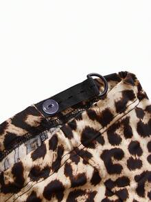 SHEIN Leggings de maternidade com estampa de leopardo e laço decorativo - Multicolorido - Ver 7