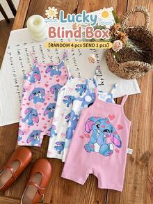Bộ áo liền quần cho bé gái in hình trái tim hồng dễ thương, hình môi thỏ hoạt hình Lulu, chủ đề Giáng sinh, họa tiết nơ, mùa thu, thích hợp cho mùa xuân/hè, mùa hè thư giãn, kỳ nghỉ, hành trình đầy nắng, trang phục thường ngày mùa xuân, kỳ nghỉ hè, En, trang phục thường ngày mùa xuân, mùa hè thư giãn - Nhiều màu - Xem 3