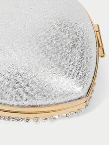 SHECARRY Women's Elegant Multifunctional Formal Party Clutch - Silver - View 7
