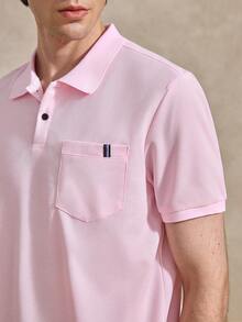 Courvante 男士短袖 Polo 衫，適合您的網球與高爾夫球男友 - 粉色 - 查看 7