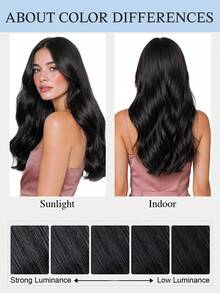 100% Real Human Hair Halo Extension Seamless Wire Hair Extension 12-16inch Straight Soft Touch Jet Black Color Skin Weft Remy Hair Extensions With Clips - S1 - View 9