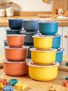 S/M/L 3pcs Refrigerator Fresh-Keeping Storage Set, Thick Refrigerator Storage Box,Kitchen,Christmas Gift - Multicolor - View 5