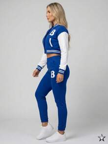 Conjunto de pans de beisbolera - azul real - Ver 2