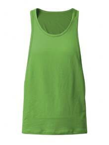 Manfinity Dauomo Men's Solid Color Minimalist Casual Tank Top - Olive Green - View 3