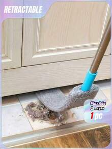 1 cái chổi lau bụi có thể điều chỉnh, chổi lau bụi có thể thu vào, chổi lau bụi khe hở dưới gầm thiết bị, chổi lau bụi sợi nhỏ có cán dài, chổi lau bụi cho giường. Chổi lau bụi khe hở dưới gầm đồ đạc trần cao, chổi lau bụi gia dụng có thể thu vào, dùng cho vệ sinh khô và ướt, đa năng - Chổi lau bụi đa năng cho ghế sofa, giường và đồ nội thất - Đồ dùng vệ sinh - Màu xanh lam - Xem 2