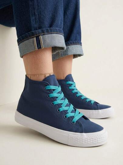 Tenis mujer hombre alto botin  sin puntera urbano casual zapato deportivo cómodo confort moda unisex 22mx-26mx lona calidad premium excelente calidad con materiales mexicanos colores básicos blanco azul rojo rosa blanco negro