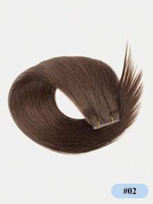 Tóc nối PU dạng lưới, tóc nối hình bướm, tóc thật 12-24 inch, màu nâu trung bình, tóc thẳng, tóc nối vô hình, thích hợp cho sử dụng hàng ngày, đám cưới và tiệc tùng. - Nhiều màu - Xem 43