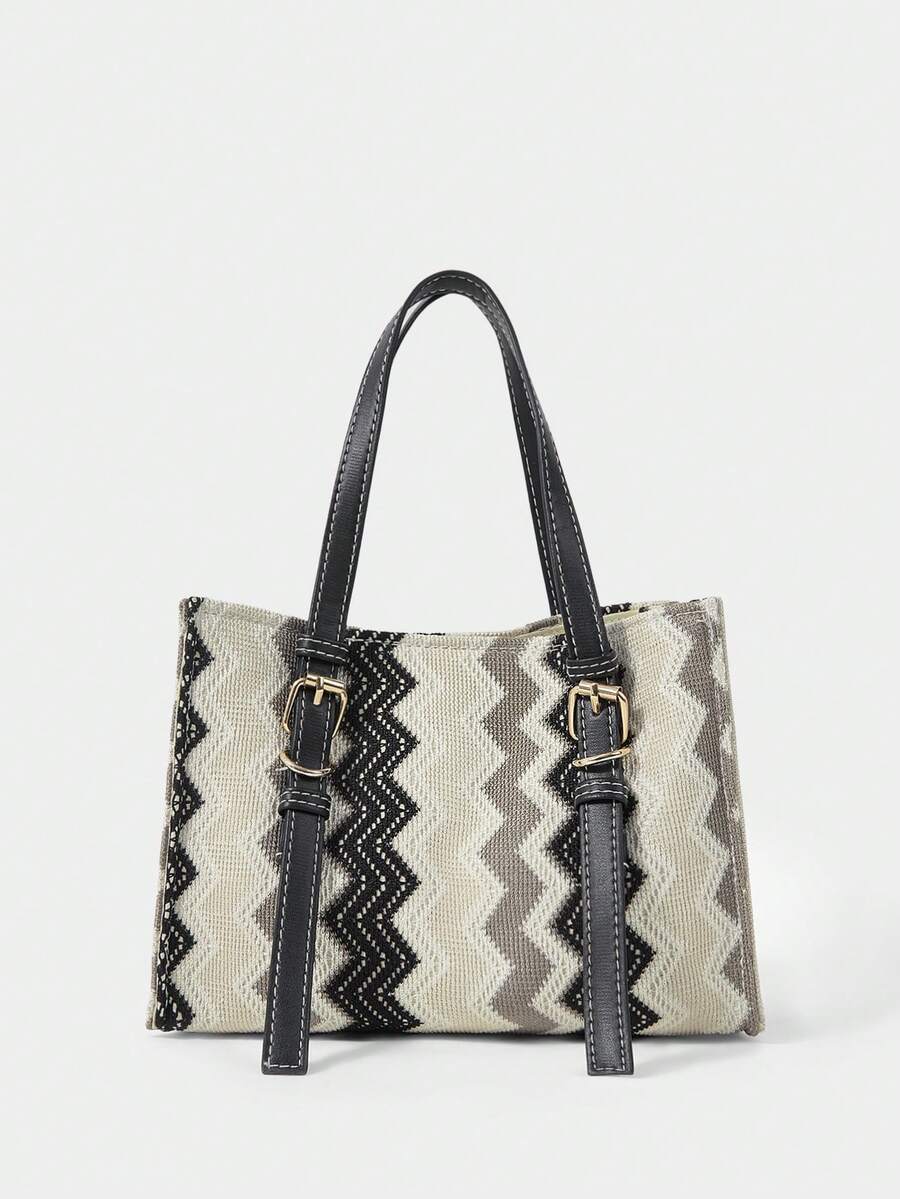 SHECARRY BAG - black and white gray - View 1