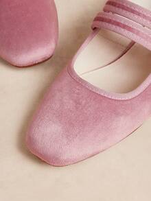 Rosivie Women's Casual Buckle Design Flat Loafers, Versatile For Daily Wear - Pink. - View 6