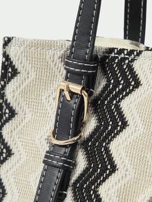 SHECARRY BAG - black and white gray - View 5