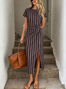 EMERY ROSE 1. Đầm midi không tay, in họa tiết, xoắn eo, xẻ cao, thích hợp mặc hàng ngày\N2. Đầm ôm sát cơ thể nữ, chất liệu vải dệt, kiểu dáng thường ngày\N3. Trang phục sinh nhật cho nữ\N4. Bộ đồ tập thể dục cho nữ\N5. Đầm dự tiệc cưới cho nữ\N6. Trang phục công sở cho nữ - Nhiều màu - Xem 6
