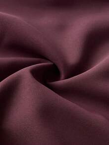 Maweii Plus Size Solid Color Wrap Design Casual Pants, Summer - Burgundy - View 7