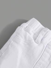 Quần short skinny co giãn màu trắng cho bé trai - trắng - Xem 5