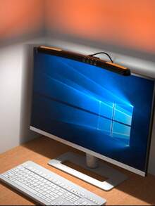 Tira de luz LED para monitor de computadora Wisciton con LED gradualmente regulable, luz de fondo RGB para juegos, lámpara de ambiente para pared, luz nocturna para estudiar/trabajar, 40 CM - Multicolor - Ver 9