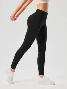 OutZeal Quần legging thể thao nữ màu đen, thích hợp tập luyện, tập gym, yoga, nhanh khô, ôm bụng, cạp cao nâng mông, hỗ trợ vận động. - màu đen - Xem 8