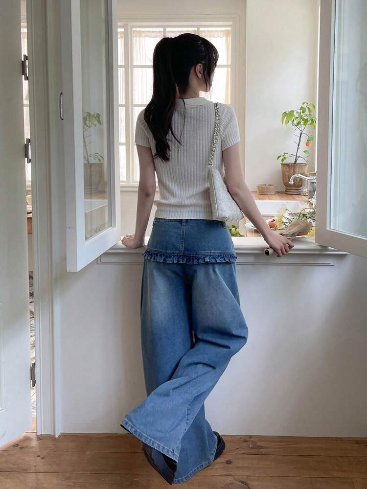 Women's Casual Solid Color Turndown Collar Knit Sweater