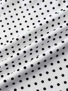SHEIN Váy chấm bi trắng dáng rộng cho bé gái tuổi teen, có quần short bên trong. - Nhiều màu - Xem 5