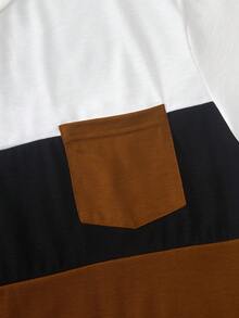SHEIN Vacaura Conjunto de sudadera con capucha y pantalones de manga larga, cómodo y casual para adolescentes varones - Multicolor - Ver 6