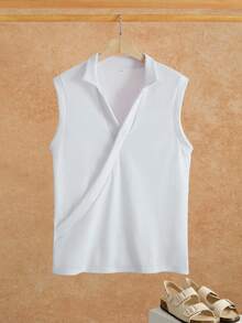 VENTUSAIL Áo tank top nam màu trắng, đa năng mặc trong/ngoài, chất liệu co giãn tốt, sản phẩm bán chạy nhất, trang phục thường ngày cho đi làm, đi học, đi nghỉ mát, quà tặng cho chồng/bạn trai, áo đôi unisex. - trắng - Xem 4