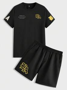 Torvinic Phối áo thun nam - màu đen - Xem 5