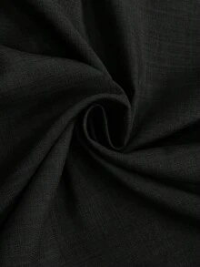 Auralis 优雅纯色V领喇叭上衣搭配长裤套装，适合办公室通勤、返校季、日常外出、商务休闲场合。纯色精致优雅女士两件套通勤服，饰有金属纽扣，V领短袖上衣搭配长裤。大码女士夏季两件套教师制服，返校季必备。 - 黑色 - 查看 8