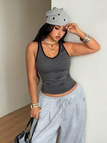 Coolane Áo tank top da màu đen, phong cách đường phố cổ điển dành cho nữ mùa xuân/hè, thích hợp đi xem hòa nhạc, lễ hội, tiệc tùng, hội chợ thời Phục Hưng, câu lạc bộ đêm. - Xám - Xem 3