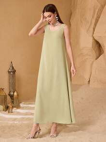 Layrah Conjunto de 2 piezas personalizado, elegante y de moda, con parches y adornos para mujer, de corte holgado - Mostaza Amarilla - Ver 5