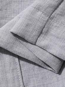 DAZY Bộ đồ nữ gồm áo không tay cổ bẻ có thắt lưng và quần ống đứng dáng rộng, set 2 mảnh, phong cách thường ngày. - Xám - Xem 7