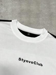 STYNVO Men's Colorblock Print Short Sleeve T-Shirt - White - View 4