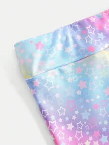 SHEIN 年轻女孩休闲日常时尚明星扎染印花运动服套装 - 彩色 - 查看 4