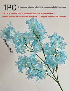 1Pc 95cm Artificial Pink Sakura Flower Plant, Flame Resistant Silk Sakura Tree Branch For DIY, Wedding Party Background Wall Decor, Indoor/Outdoor Garden, Office, Bedroom, Living Room, Vase, Tabletop, Spring Decor,Birthday Gift (Light Pink, White, Blue/Purple) - Multicolor - View 16