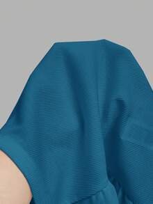 Slaydiva Tank Top Wanita Warna Biru Tosca untuk Musim Panas, Kasual, Bergaris, Leher Bulat, Model Racer Back, Pakaian Dasar Serbaguna Polos untuk Yoga, Olahraga, Boho, dan Pantai - Teal Blue - View 8