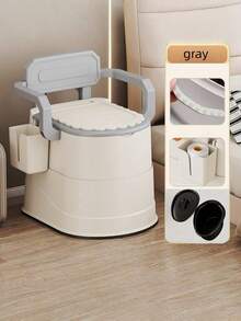 1 buah Kursi Toilet Samping Tempat Tidur Tugas Berat, Dengan Alas Anti Selip, Sandaran Lengan, dan Cincin Dudukan yang Ditinggikan - Konstruksi Plastik Tugas Berat, Segel Bau Dua Lapis, Desain Ringan dan Ringkas, Kaki Kokoh, Cocok untuk Penggunaan Pasca Operasi - MultiWarna - View 9