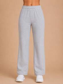 Super Soft And Sport Straight Pants - 灰色 - 查看 2