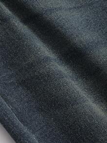 Joudiya Solid Flare Leg Jeans - Dark Wash - View 5