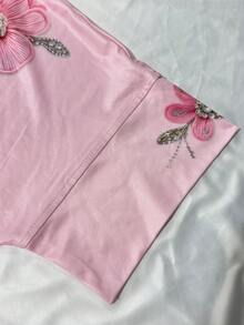 GlowEve 女士两件套粉色套装，时尚百搭休闲风格 - 粉色 - 查看 4