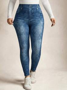 Comfylo Quần legging họa tiết nổi cỡ lớn, quần yoga, quần bó sát cỡ lớn, quần legging thể thao cỡ lớn, quần yoga cỡ lớn, quần co giãn, đồ thể thao cỡ lớn - Nhiều màu - Xem 4