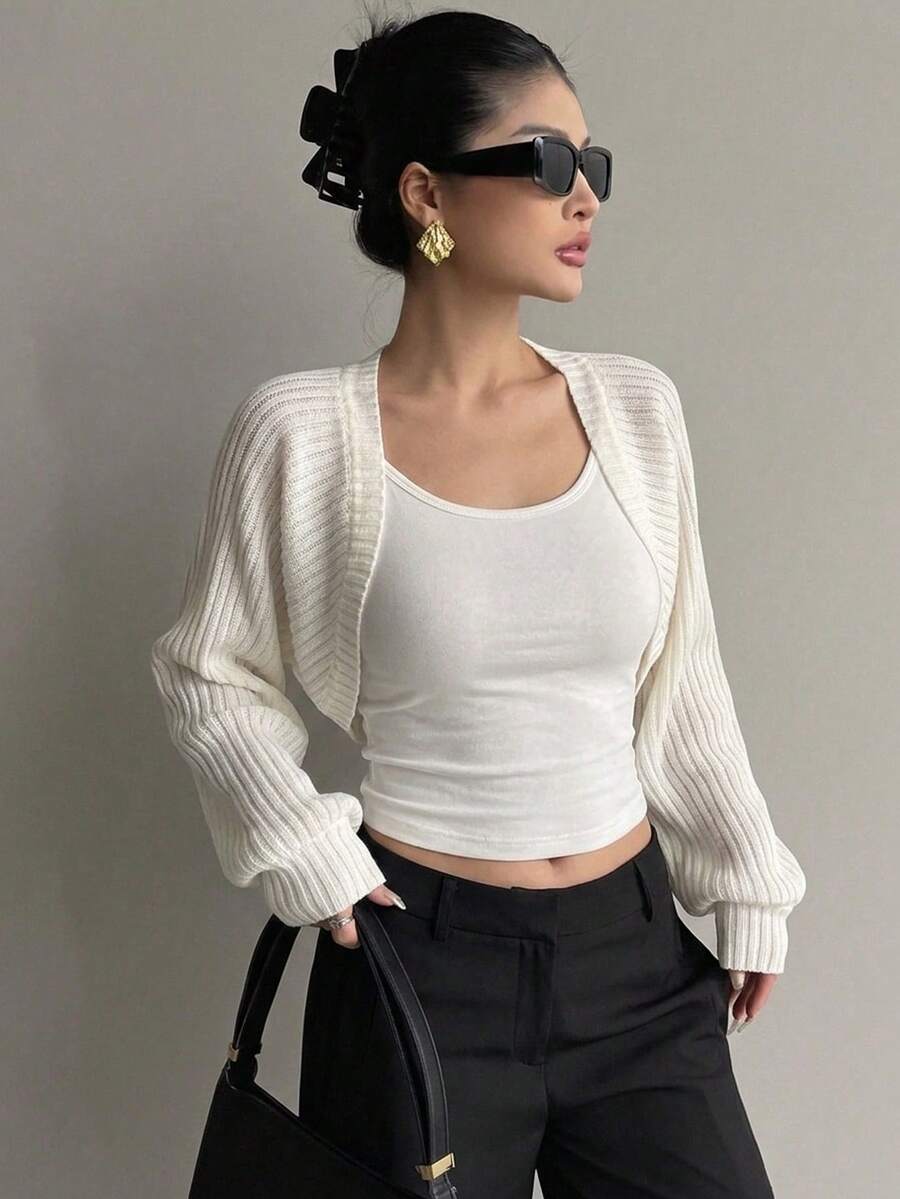 DAZY Women's Casual Blazer Jacket,Ruffle,Fall Clothes - Apricot - View 1